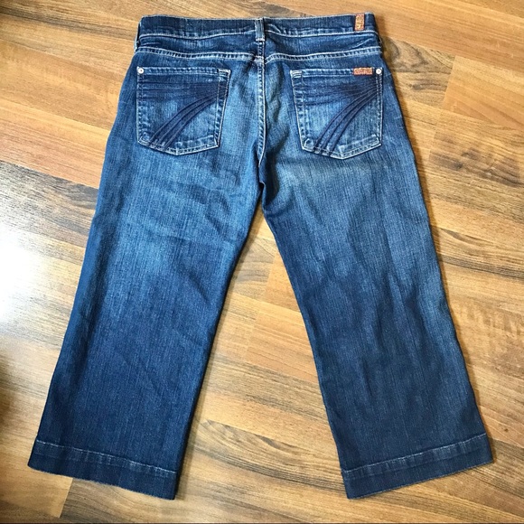 7FAMK DOJO style capri length cropped jeans - Picture 2 of 9